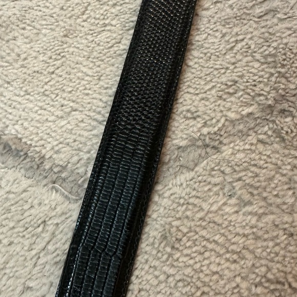 Java Lizard skin leather belt Nike Tiger Woods size 36-34 large black - Picture 15 of 16